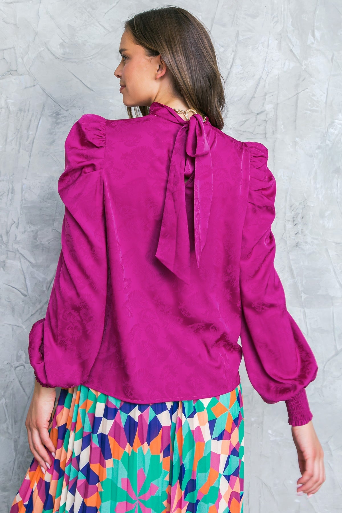 STOLEN GLANCES SATIN TOP Flying Tomato
